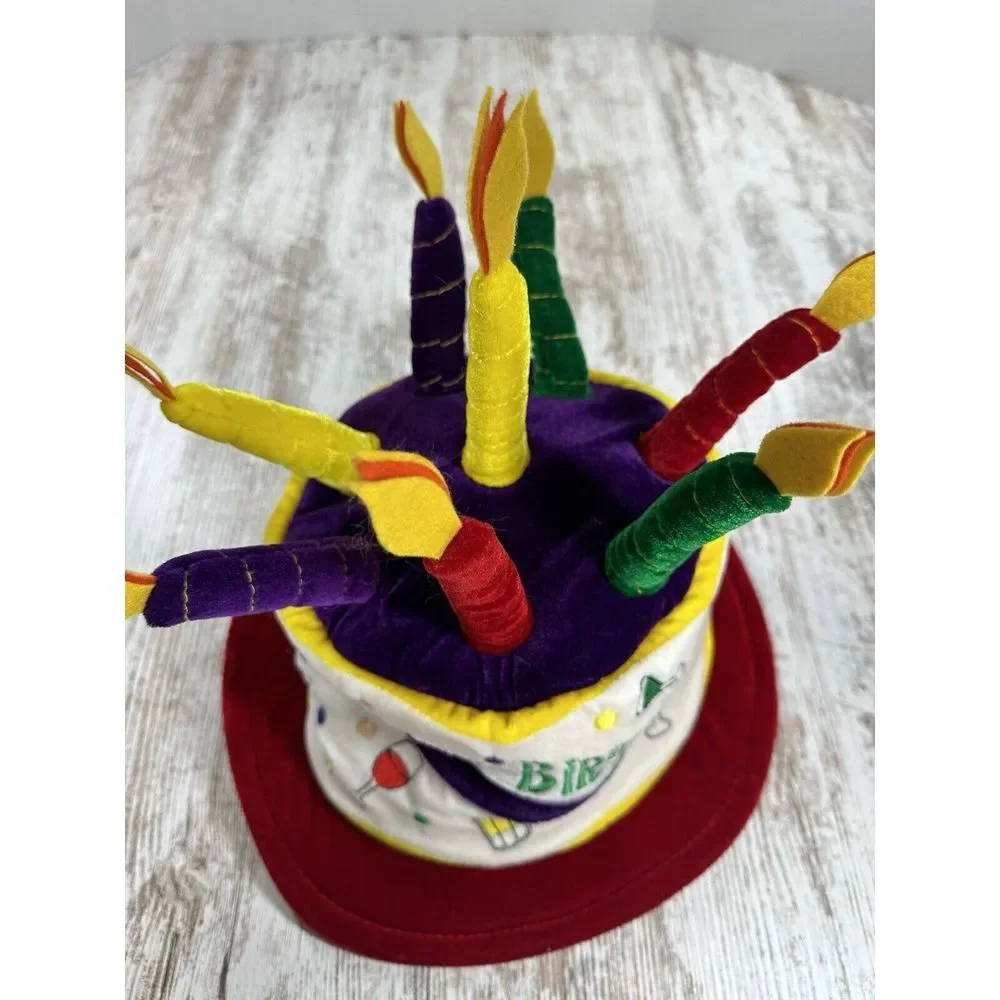 Elope Adjustable One Size Birthday Cake Plush Hat Beer Mug Shot Glass Martini‎